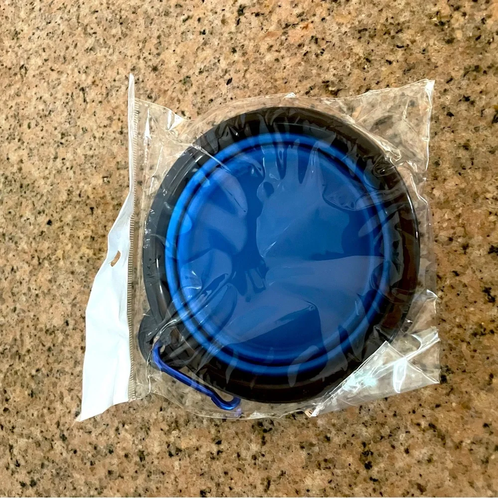 Blue Collapsable Dog Bowl
